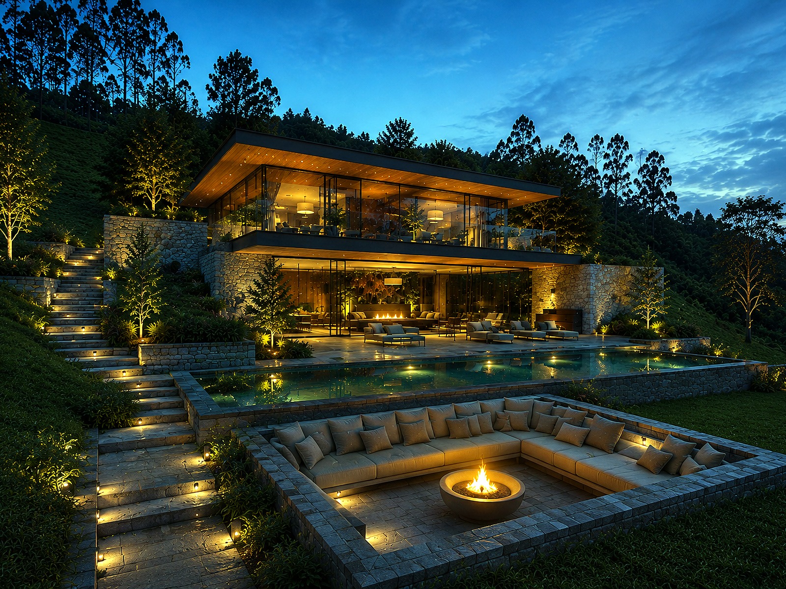 Casa Piscina Bosque